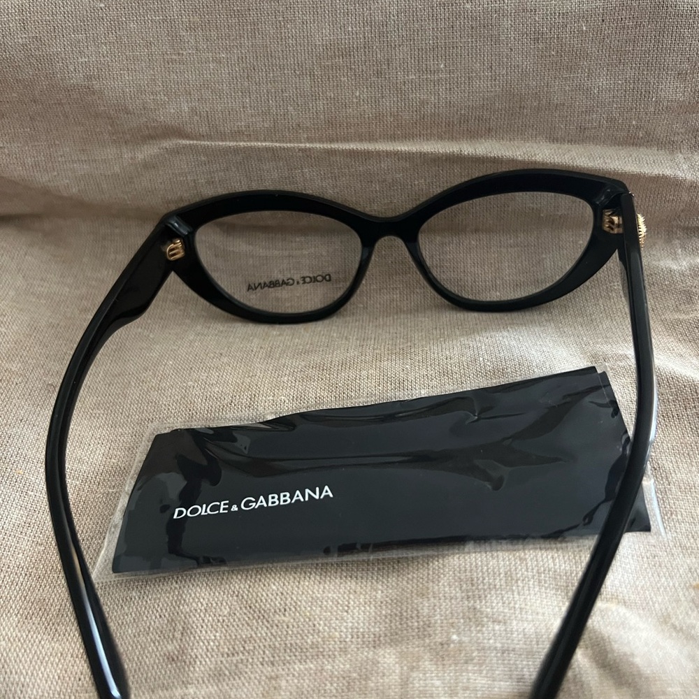 The are brand new cat eye Dolce and Gabanna eyeglasses.